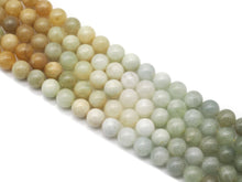 Load image into Gallery viewer, Genuine Yellow Blue Aquamarine Round Smooth Beads, Sku#U1365