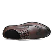 Load image into Gallery viewer, Men's Invisible Height Increasing Leather Shoes | Business Formal Elevator Shoes 6cm 8cm Lift
