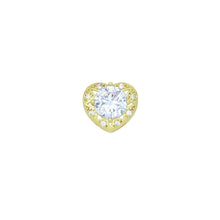 Load image into Gallery viewer, Big Crystal Heart Charm Pendant Spacer beads, Sku#LK1061