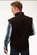 Load image into Gallery viewer, Roper 1321 Soft Shell Fleece Vest (Black) - Men's Vest