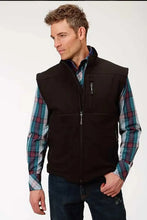 Load image into Gallery viewer, Roper 1321 Soft Shell Fleece Vest (Black) - Men's Vest