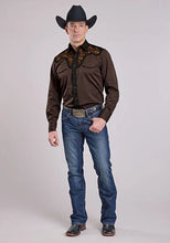 Load image into Gallery viewer, Roper 2260 Old West Embroidery (Brown) - Men's Western Shirt