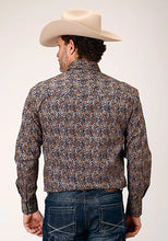 Load image into Gallery viewer, Roper Denim Blue Vintage Paisley (Blue) - Men's Western Shirt