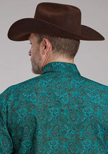 Load image into Gallery viewer, Roper 2238 Mallard Paisley (Teal) - Men's Western Shirt
