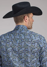 Load image into Gallery viewer, Roper Deep Cobalt Paisley (Blue) - Men's Western Shirt
