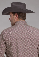 Load image into Gallery viewer, Roper 2250 Stretch Foulard (Wine) - Men's Western Shirt