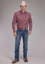Load image into Gallery viewer, Roper 2386 Stretch Medallion Paisley (Red) - Men's Western Shirt