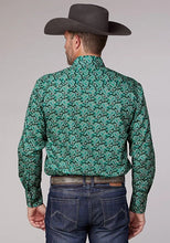 Load image into Gallery viewer, Roper 2018 Paisley (Jade) - Men's Western Shirt
