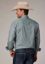 Load image into Gallery viewer, Roper 2019 Silver Spring Foulard (Grey) - Men's Western Shirt