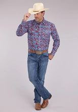 Load image into Gallery viewer, Roper 2496 Heritage Paisley (Wine) - Men's Western Shirt