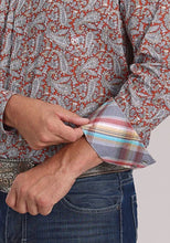Load image into Gallery viewer, Roper 2499 Clay Paisley (Orange) - Men's Western Shirt