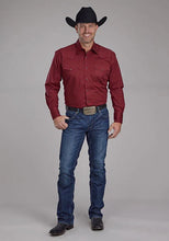 Load image into Gallery viewer, Roper 2163 Stretch Diamond Print (Red) - Men's Western Shirt