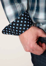 Load image into Gallery viewer, Roper 1373 West Plaid (Blue) - Men's Western Shirt