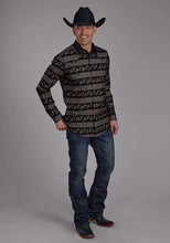 Load image into Gallery viewer, Roper 2117 Rodeo Stripe (Black) - Men's Western Shirt