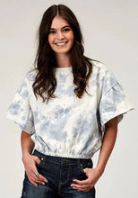 Load image into Gallery viewer, Roper French Terry Top (Blue) - Women's Cotton Shirt