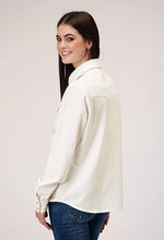 Load image into Gallery viewer, Roper 1947 Embroidery Corduroy (Cream) - Women's Western Shirt