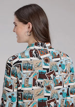 Load image into Gallery viewer, Roper 2224 Photo Collage (Multi) - Women's Western Blouse