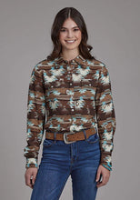 Load image into Gallery viewer, Roper 2201 Icon Aztec (Brown) - Women's Western Shirt