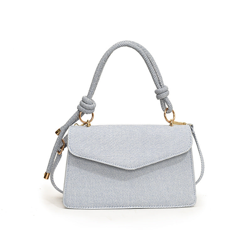 Korean-Style Crossbody Shoulder Bag - Premium PU Leather Square Flap Bag for Women