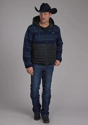 Roper 2320 Combo (Navy) - Men's Fleece/Nylon Jacket
