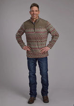 Load image into Gallery viewer, Roper 2321 Aztec (Olive) - Men's Fleece Pullover