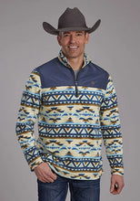 Load image into Gallery viewer, Roper 2321 Aztec (Navy) - Men's Fleece Pullover