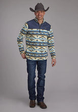 Load image into Gallery viewer, Roper 2321 Aztec (Navy) - Men's Fleece Pullover