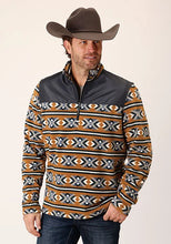Load image into Gallery viewer, Roper 1815 Aztec (Orange) - Men's Fleece Pullover
