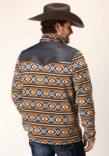 Load image into Gallery viewer, Roper 1815 Aztec (Orange) - Men's Fleece Pullover