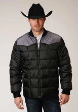 Load image into Gallery viewer, Roper 1473 Poly Filled (Grey/Black) - Men's Jacket