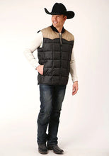 Load image into Gallery viewer, Roper 1473 Poly Filled (Tan/Black) - Men's Vest