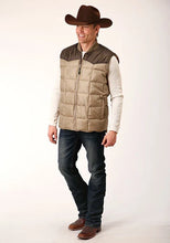 Load image into Gallery viewer, Roper 1473 Poly Filled (Brown/Tan) - Men's Vest