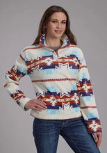 Load image into Gallery viewer, Roper 2322 Aztec (White) - Women's Fleece Pullover