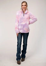 Load image into Gallery viewer, Roper 1353 Polar Tie Dye (Pink) - Women's Fleece Pullover