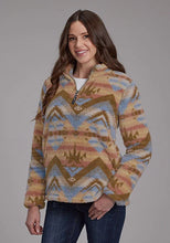 Load image into Gallery viewer, Roper 2260 Aztec (Brown) - Women's Fleece Pullover
