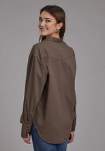 Load image into Gallery viewer, Roper 2298 Twill Oversized (Brown) - Women's Shirt Jacket