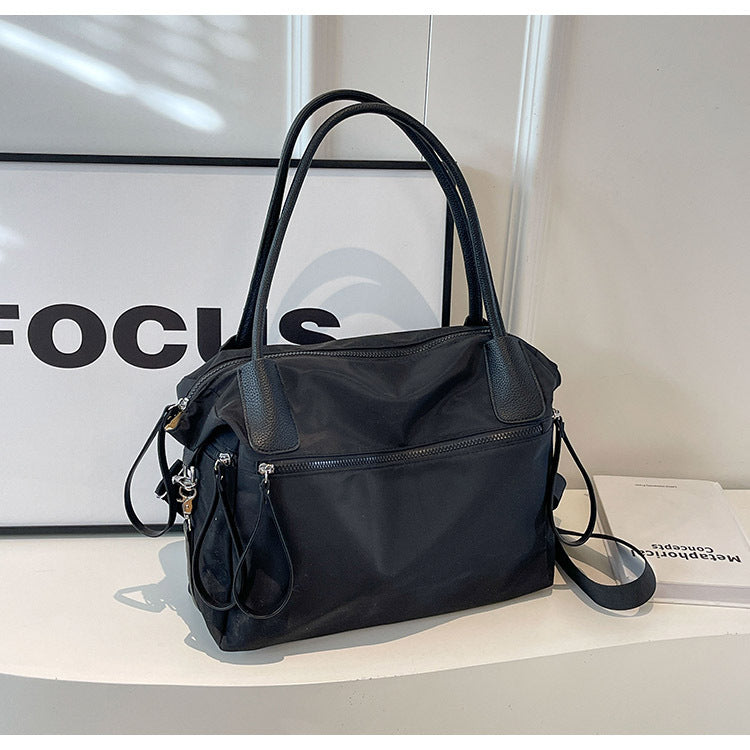 Women's Large Capacity Crossbody Bag – Nylon Bucket Bag for Travel & Everyday Use