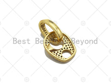 Load image into Gallery viewer, CZ Micro Pave Soda Tab Shape Pendant/Charm,Cubic Zirconia Charm, Necklace Bracelet Charm Pendant,9x11mm/12x16mm, Sku#LK221