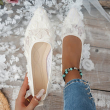 Load image into Gallery viewer, Women's Floral Pointed-Toe Flat Loafers - Slip-On Casual Shoes