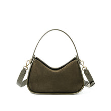 Load image into Gallery viewer, Women's Genuine Suede Leather Crossbody Bag – Vintage Style Shoulder Handbag