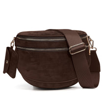 Load image into Gallery viewer, Women's Suede Crossbody Bag – Round Fashion Shoulder Bag