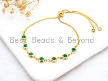 Load image into Gallery viewer, 6mm Green Jade beaded bracelet, sku#A49