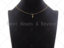 Load image into Gallery viewer, Clear CZ Micro Pave Safety Pin Shape Pendant,Cubic Zirconia