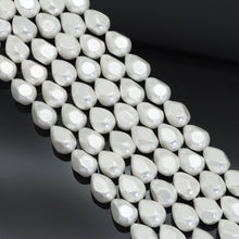 Load image into Gallery viewer, White MOP Pear Shape Beads, 13x17mm, Sku#T161