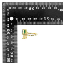 Load image into Gallery viewer, Gold Silver Green Pink Square CZ Adjustable Ring, Sku#A133