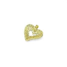 Load image into Gallery viewer, Green Clear Baguette CZ Heart Charm, Sku#LK943