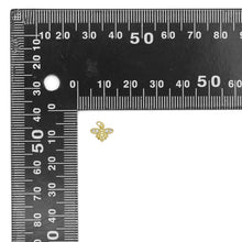 Load image into Gallery viewer, Clear CZ Tiny Cute Bee Charm, sku#Y874