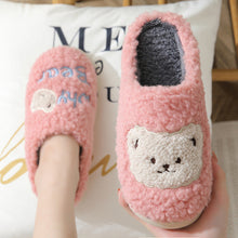 Load image into Gallery viewer, Unisex Bear Plush House Slippers | Anti-Slip Warm Indoor Shoes