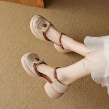 Load image into Gallery viewer, Women's Waterproof High-Heel Sandals - Closed-Toe Buckle Strap Heels