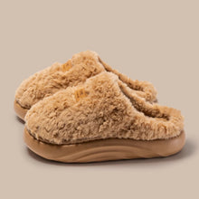 Load image into Gallery viewer, Women's Plush Thick Soled Cotton Slippers | Warm Non-Slip Indoor Home Shoes